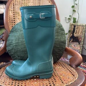 Hunter Kids Original Boots Green - Girls 5